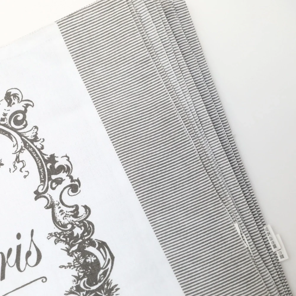 Set of 6 fabric placemats Vintage Paris print dinner serving home decor cottage